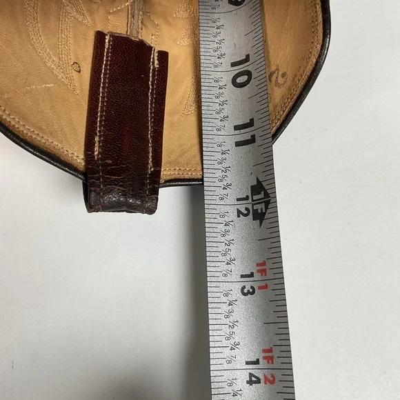 Rios Of Mercedes Tobacco Brown Ostrich Cowboy Boots Men’s 8.5 B | Women’s 9.5 - Picture 3 of 16